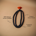 Original Karungali Malai 108-Beads Ebony Wood