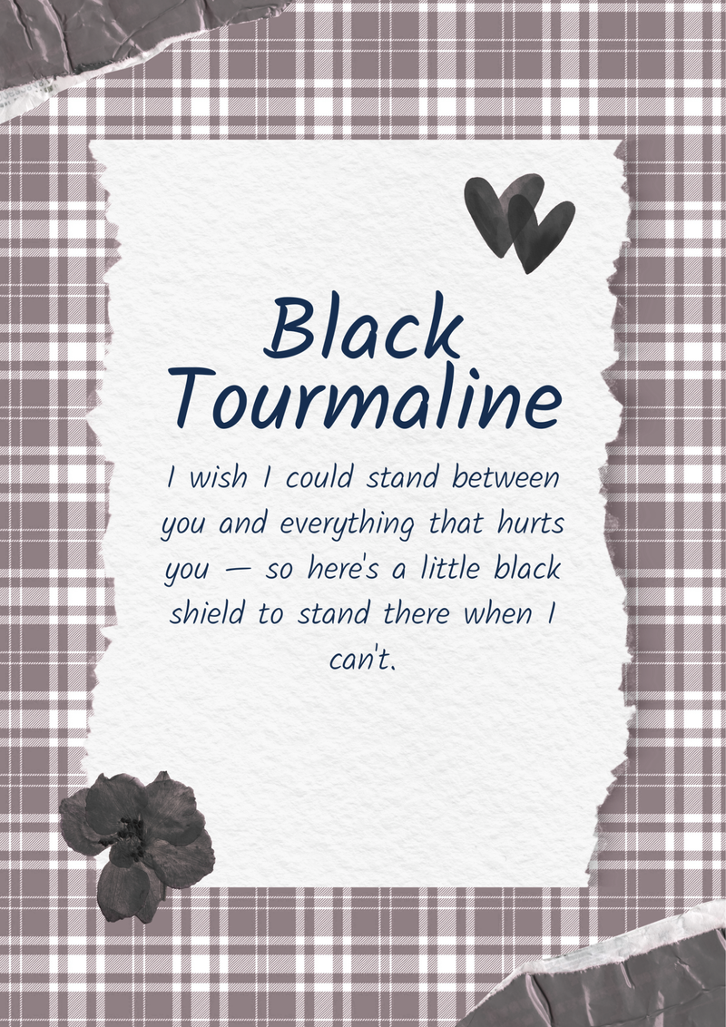 Black Tourmaline Noir Pair