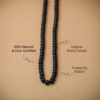 Original Karungali Malai 108-Beads Ebony Wood