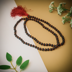 Original Karungali Malai 108-Beads Ebony Wood With Knot | Govt. Lab Certified
