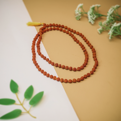 Brown Rudraksha Mala – 108 + 1 Beads