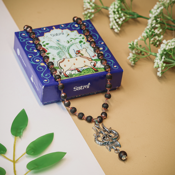 Karungali Malai (Copper wire) With OM Shiva Trishool | Govt. Lab Certified