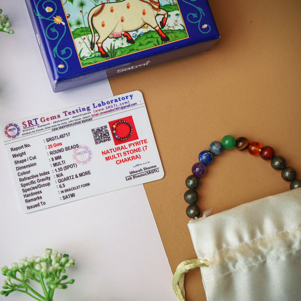 Pyrite x Seven Chakra Band