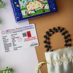 Silver Plated Karungali Mala + Karungali Bracelet Combo