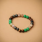 Money Magnet Fusion Band - Pyrite, Tiger Eye, Citrine & Aventurine Beads