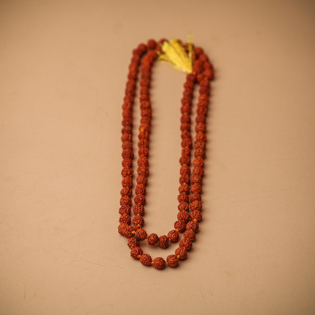 Brown Rudraksha Mala – 108 + 1 Beads
