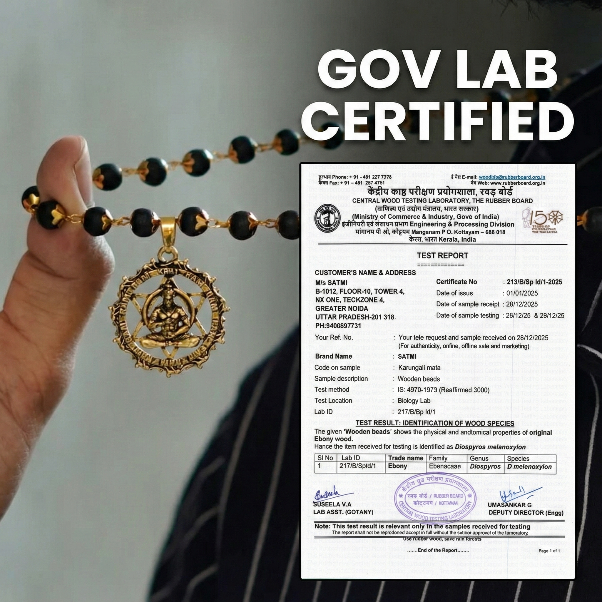 Kesari Nandan Hanuman Karungali Mala