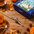 Silver Plated Sankat Haran Hanuman Gada Pendant | Buy 1 Get 1 Free Gift | Free 5 Mukhi Rudraksha with Every Order